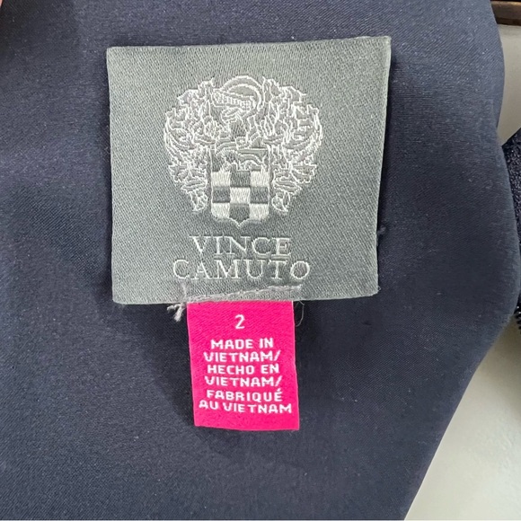 NWT Vince Camuto Bow Neck Sheer Puffy Polka Dot Long Sleeve Shift Dress - Picture 12 of 15